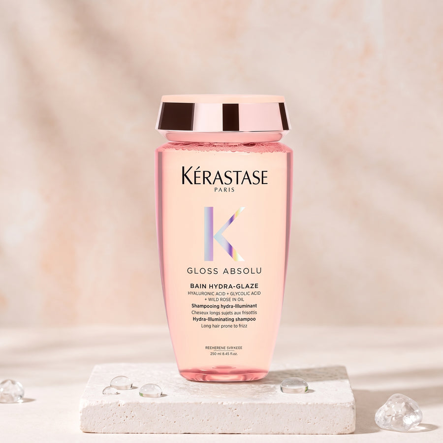 Kérastase Gloss Absolu Shampoo Bain Hydra-Glaze Brillo Anti-Frizz 250 ml