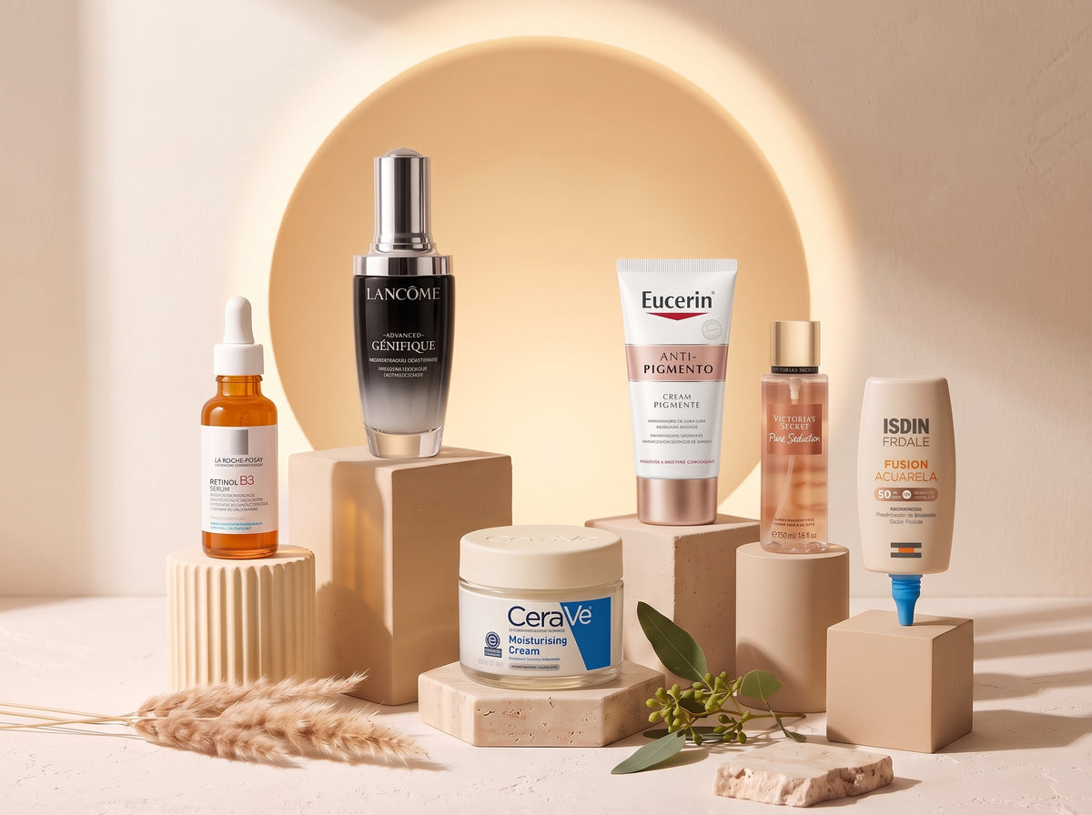 Productos originales de CeraVe, Eucerin, Victoria's Secret y La Roche-Posay